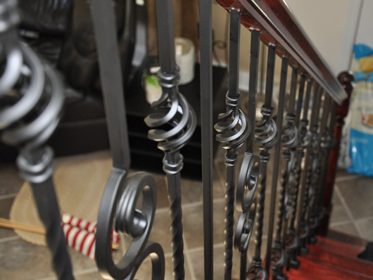 metal stair rail bannister 1