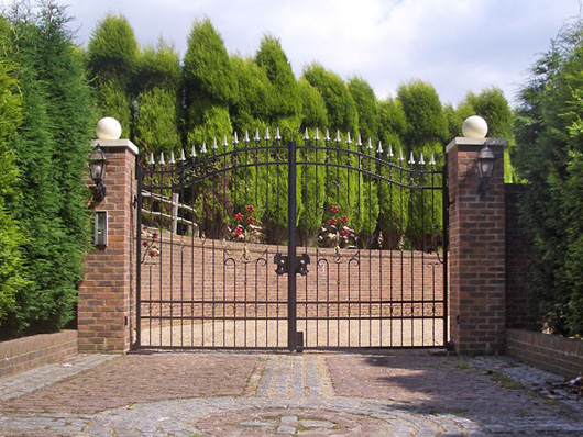 wrought iron security gates